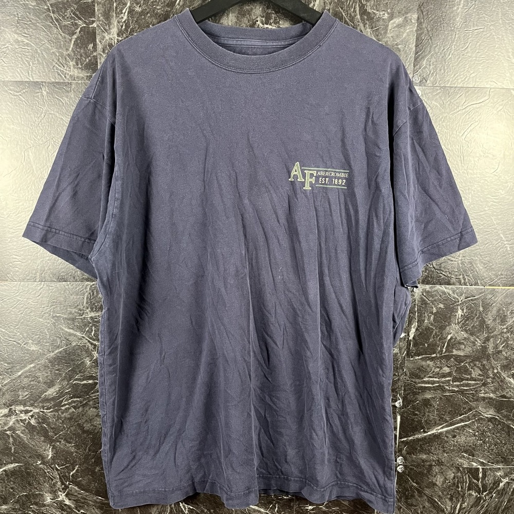 Abercrombie&Fitch Vtg Men's Navy Shirt XL